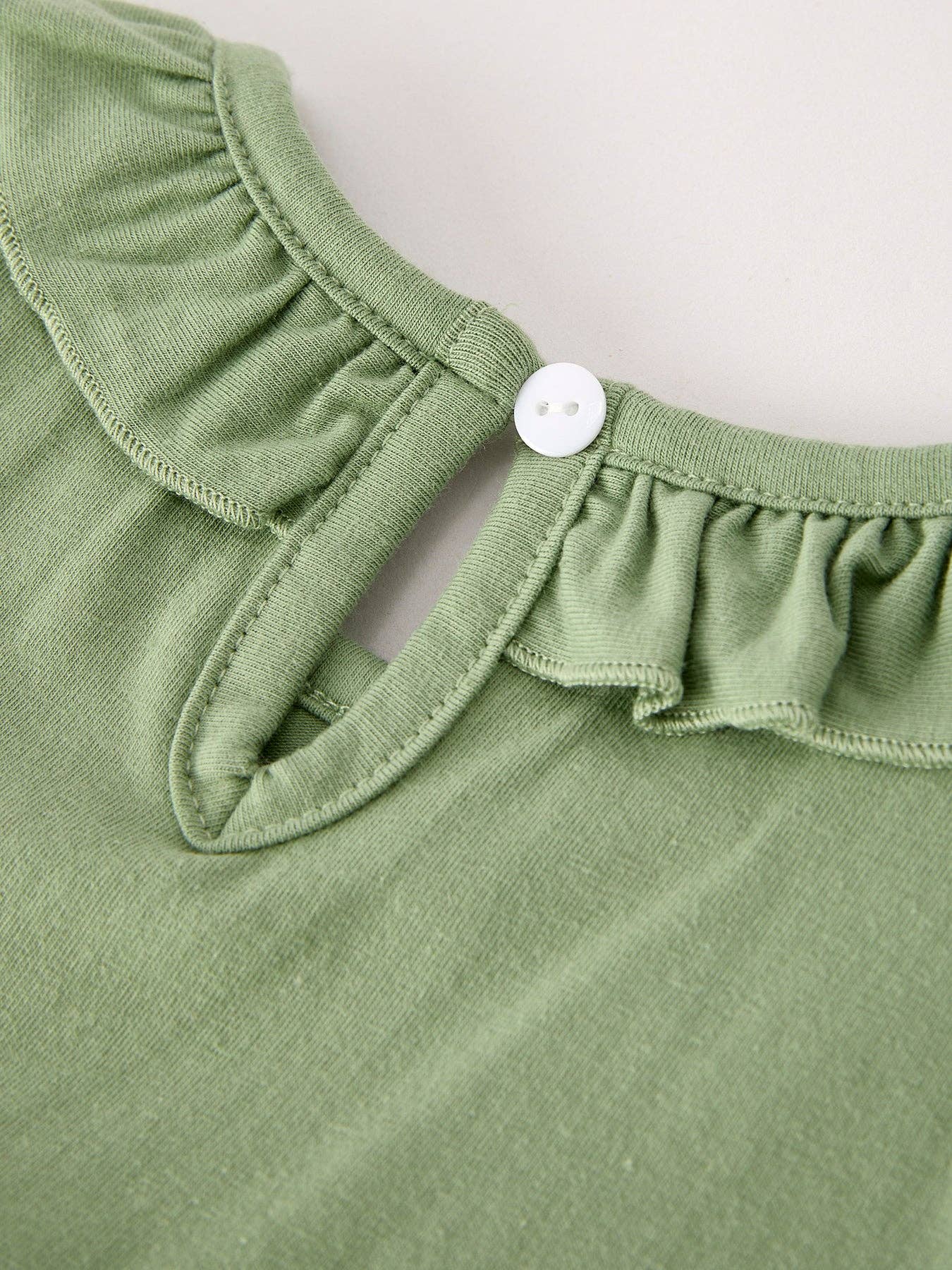 Fall Thanksgiving Smocked Embroidered Green Dress