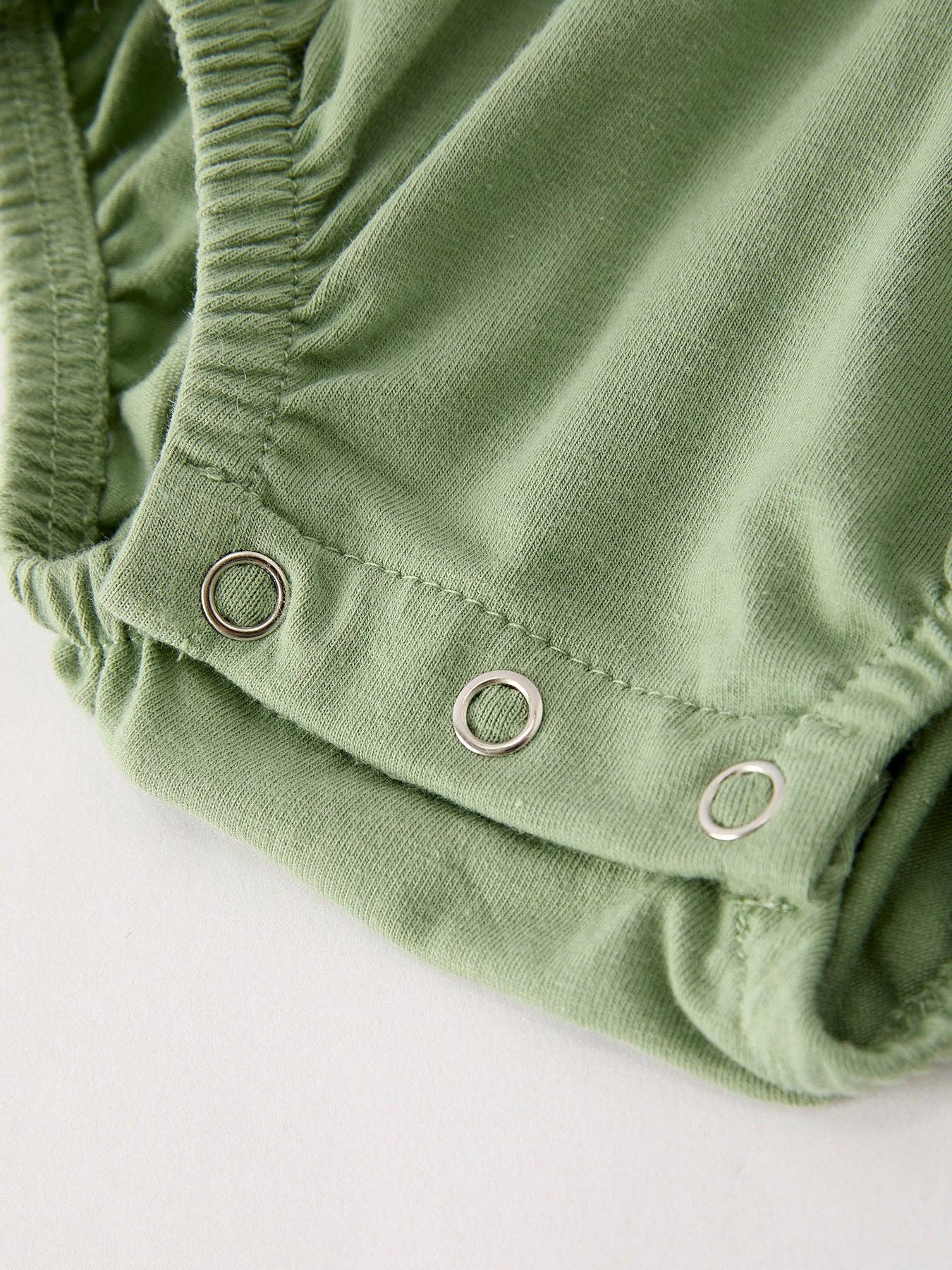 Fall Thanksgiving Smocked Embroidered Green Romper