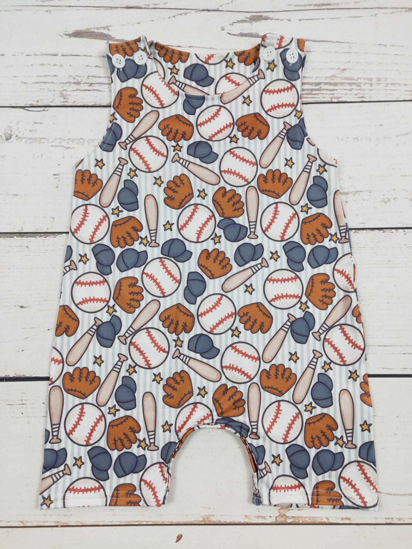 Baseball Baby Boy Romper