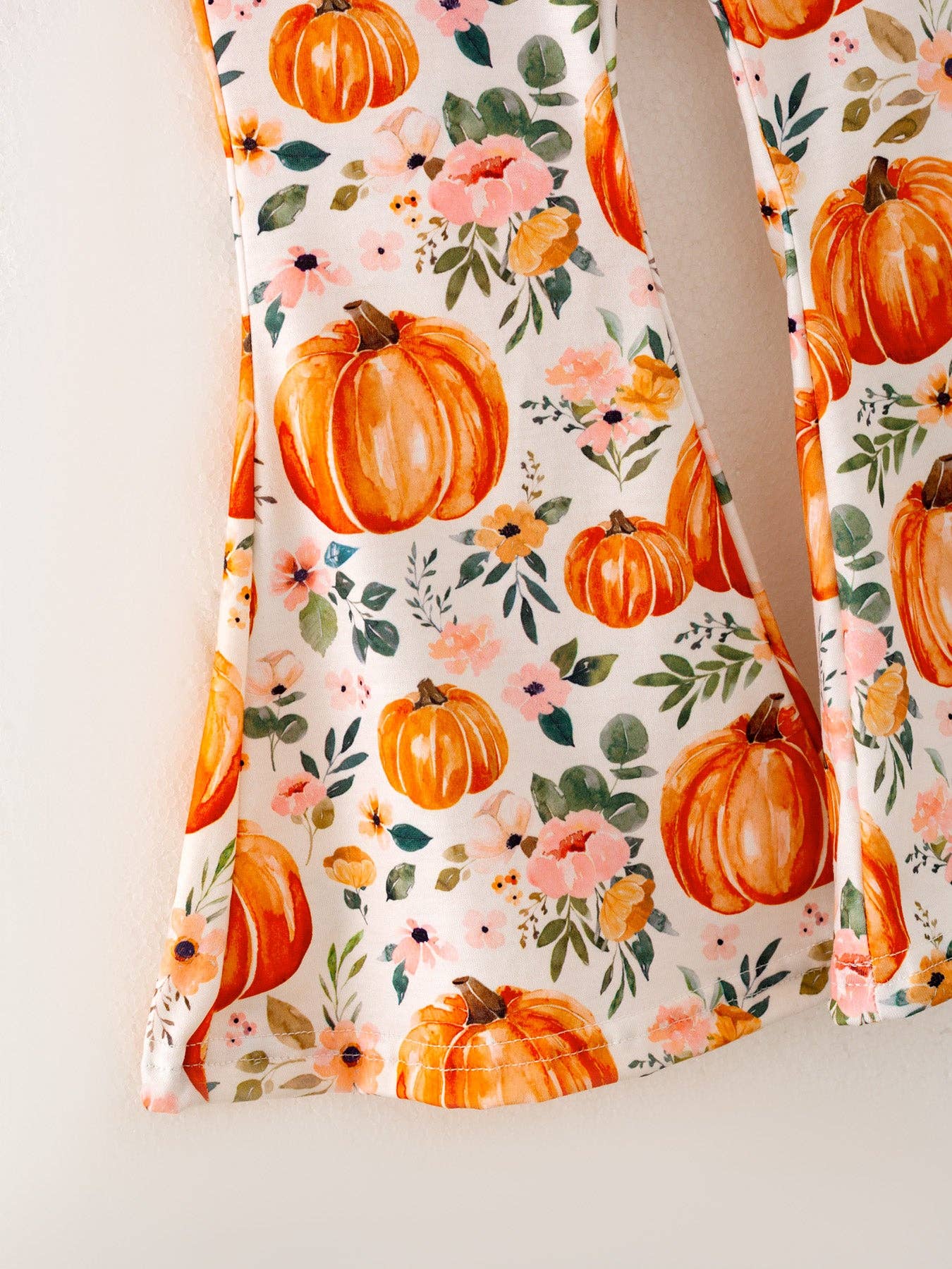 Girls Pumpkin Print Set