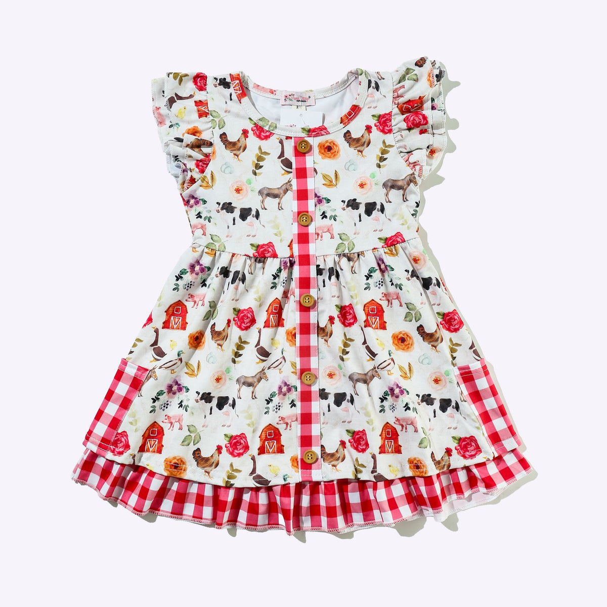 Floral Farm Girls Dress