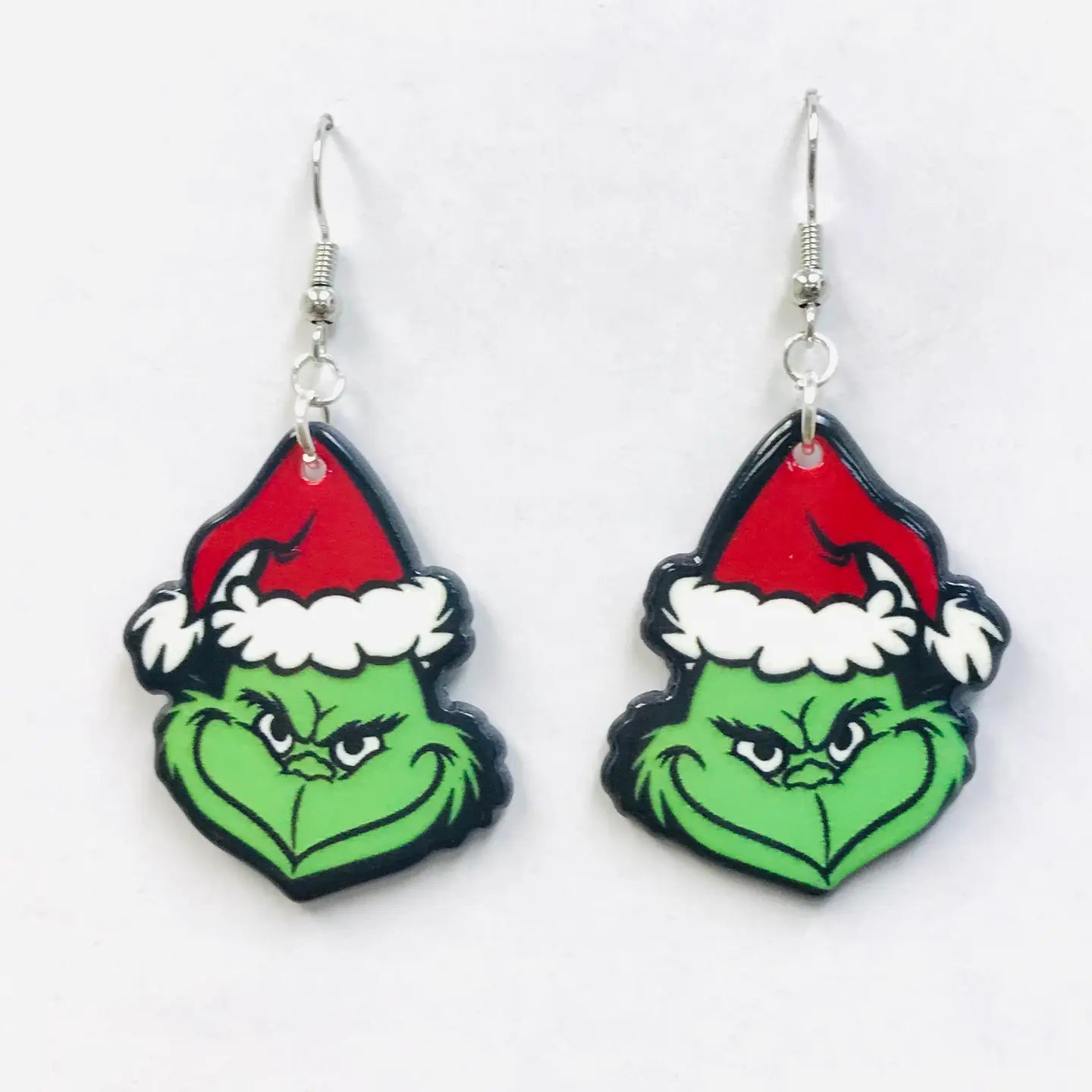 Acrylic You're A Mean One Earrings