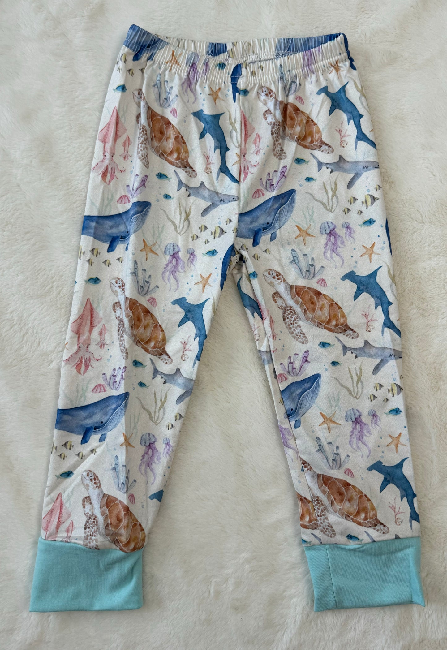 Blue Marine Creature Pajamas