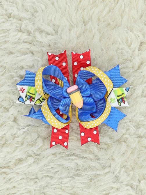 Blue Pencil Bow