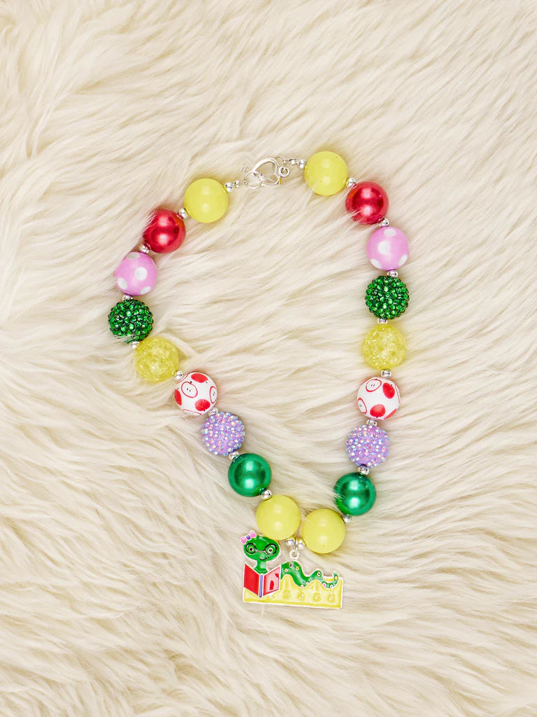 Book Worm Bubblegum Necklace