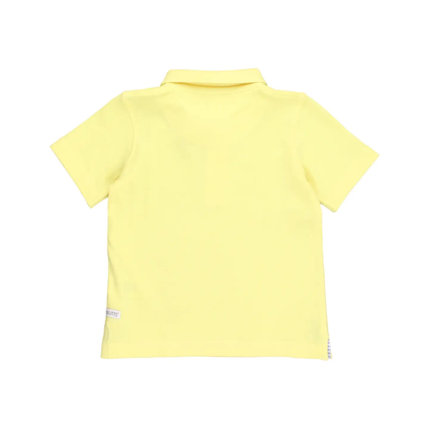 Boys Banana Yellow Pique Short Sleeve Polo Shirt