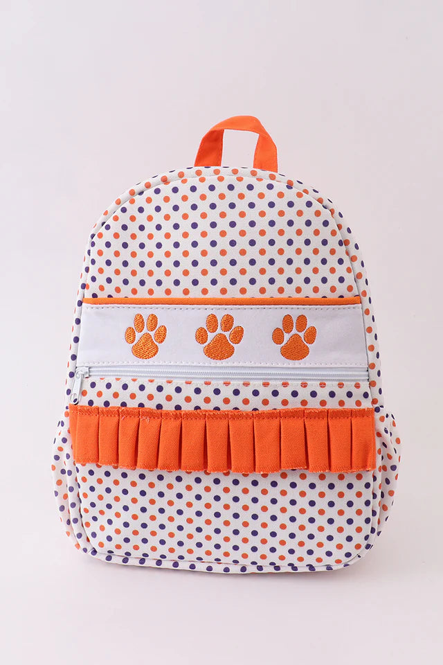 Clemson Tigers Frill Toddler Backpack