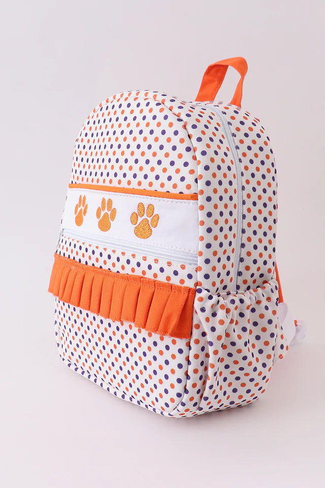 Clemson Tigers Frill Toddler Backpack