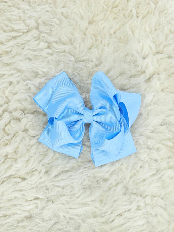 5 Inch Double Layer Bow - #70: Copen Blue