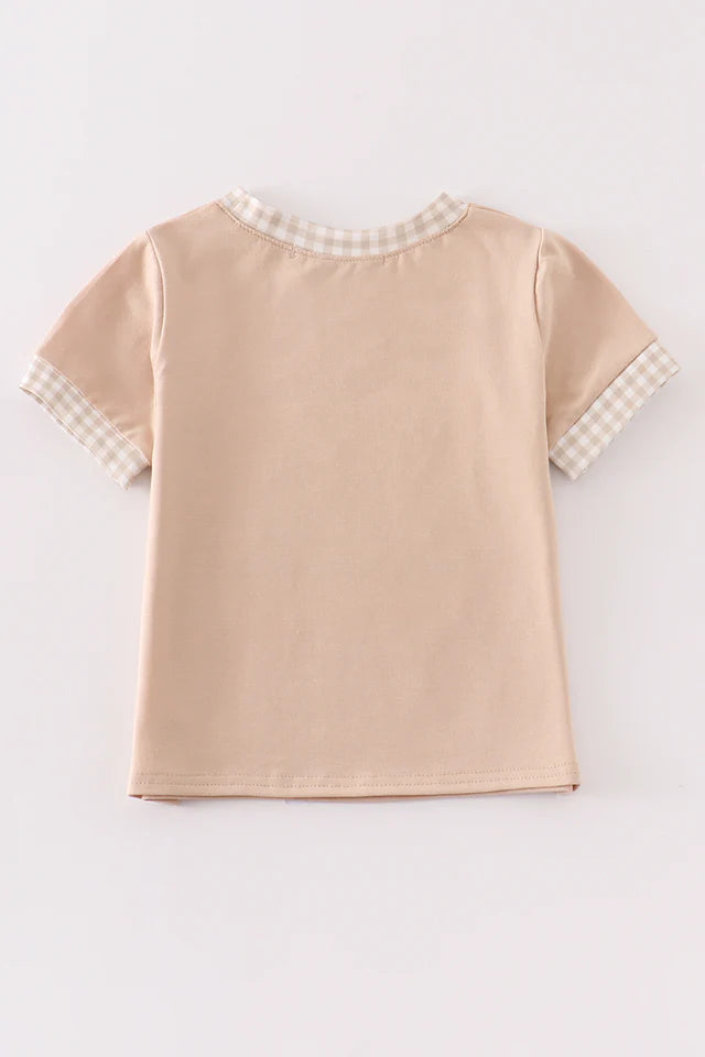 Daddy's Hunting Buddy Embroidery Top