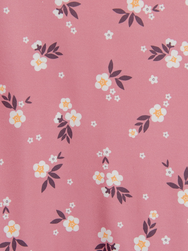 Dark Pink Buttercup Tiered Dress