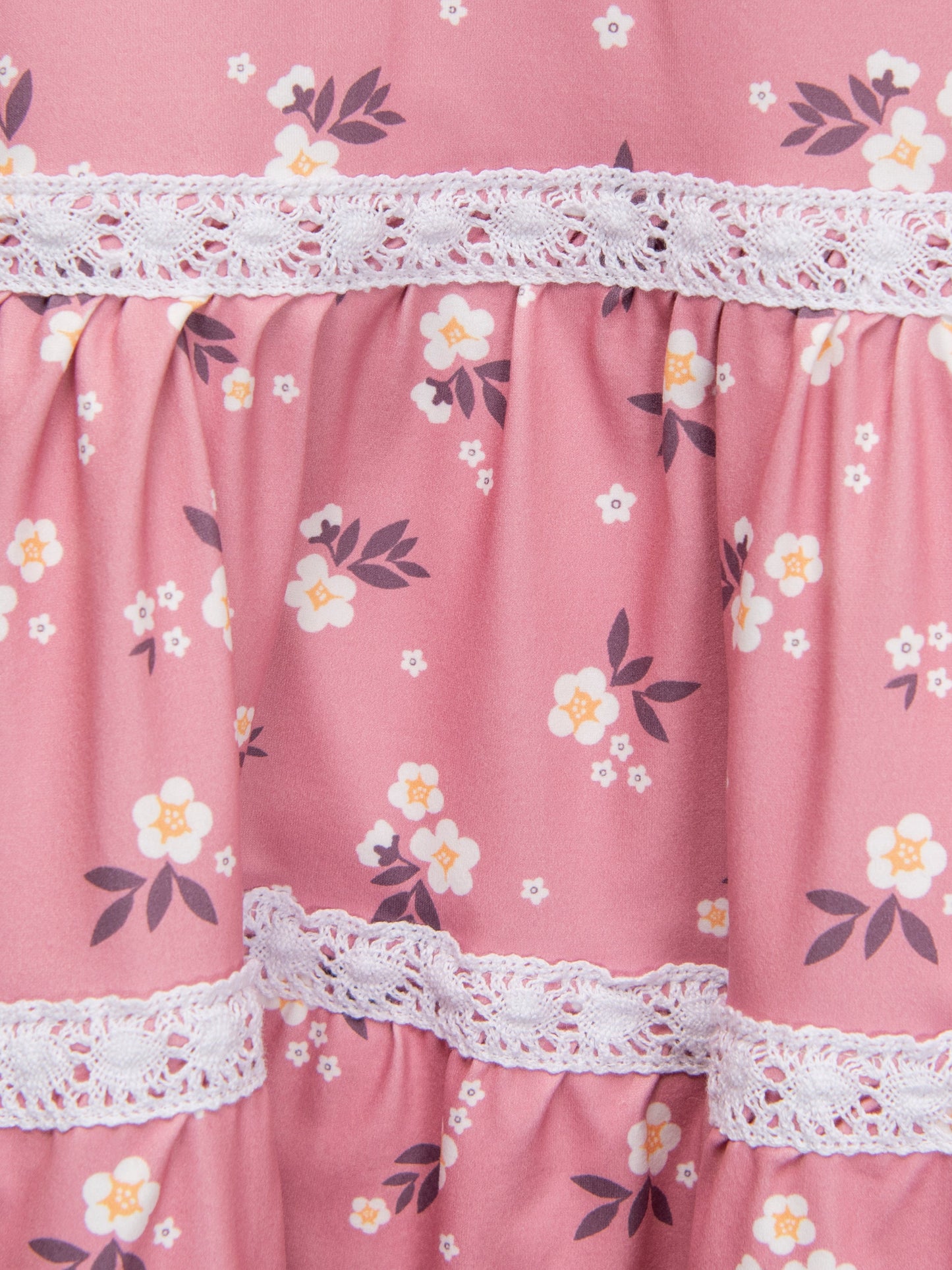 Dark Pink Buttercup Tiered Dress