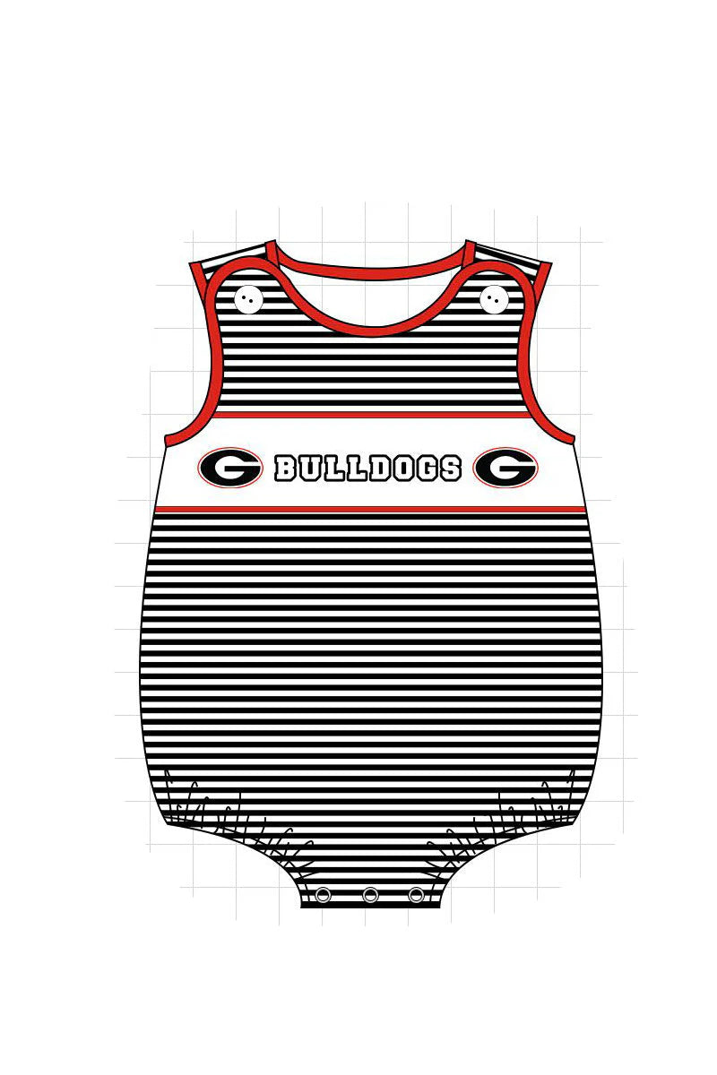 Georgia Bulldogs Boy Romper
