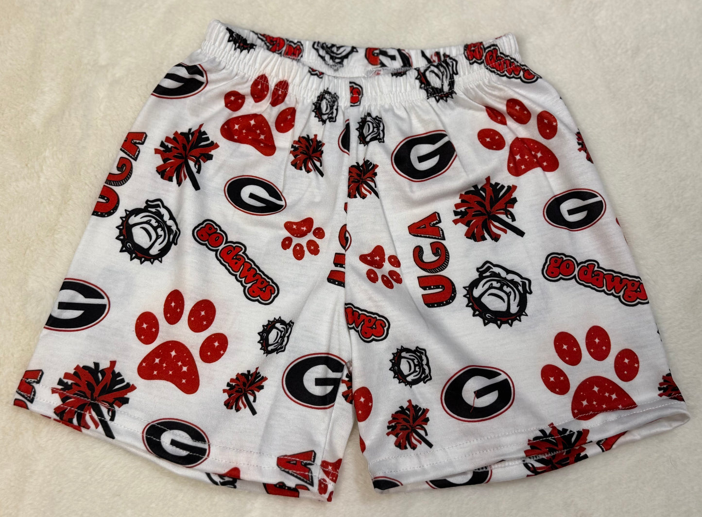 Georgia Bulldogs Boy Shorts Set