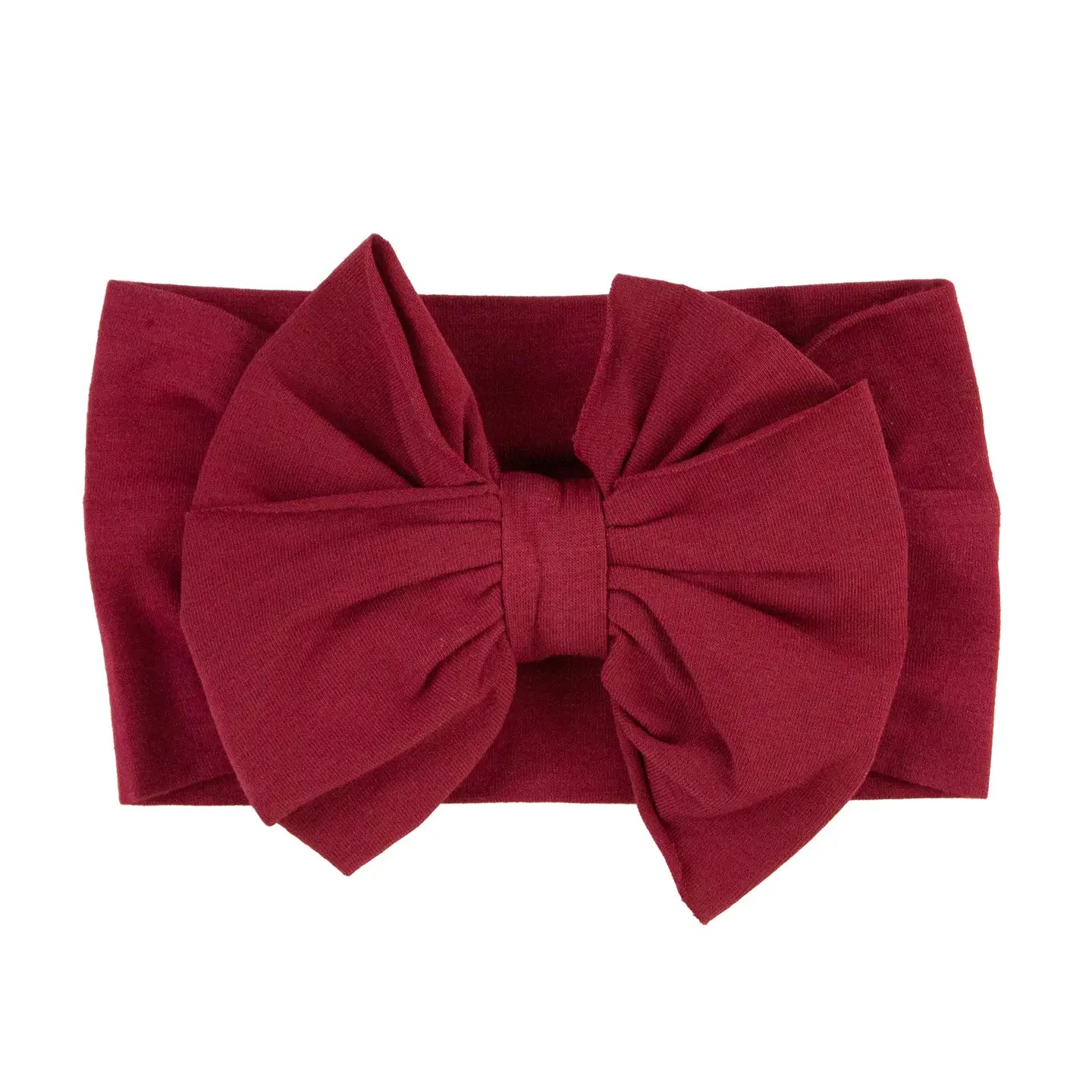 Dark Cherry Big Bow Headband - One Size