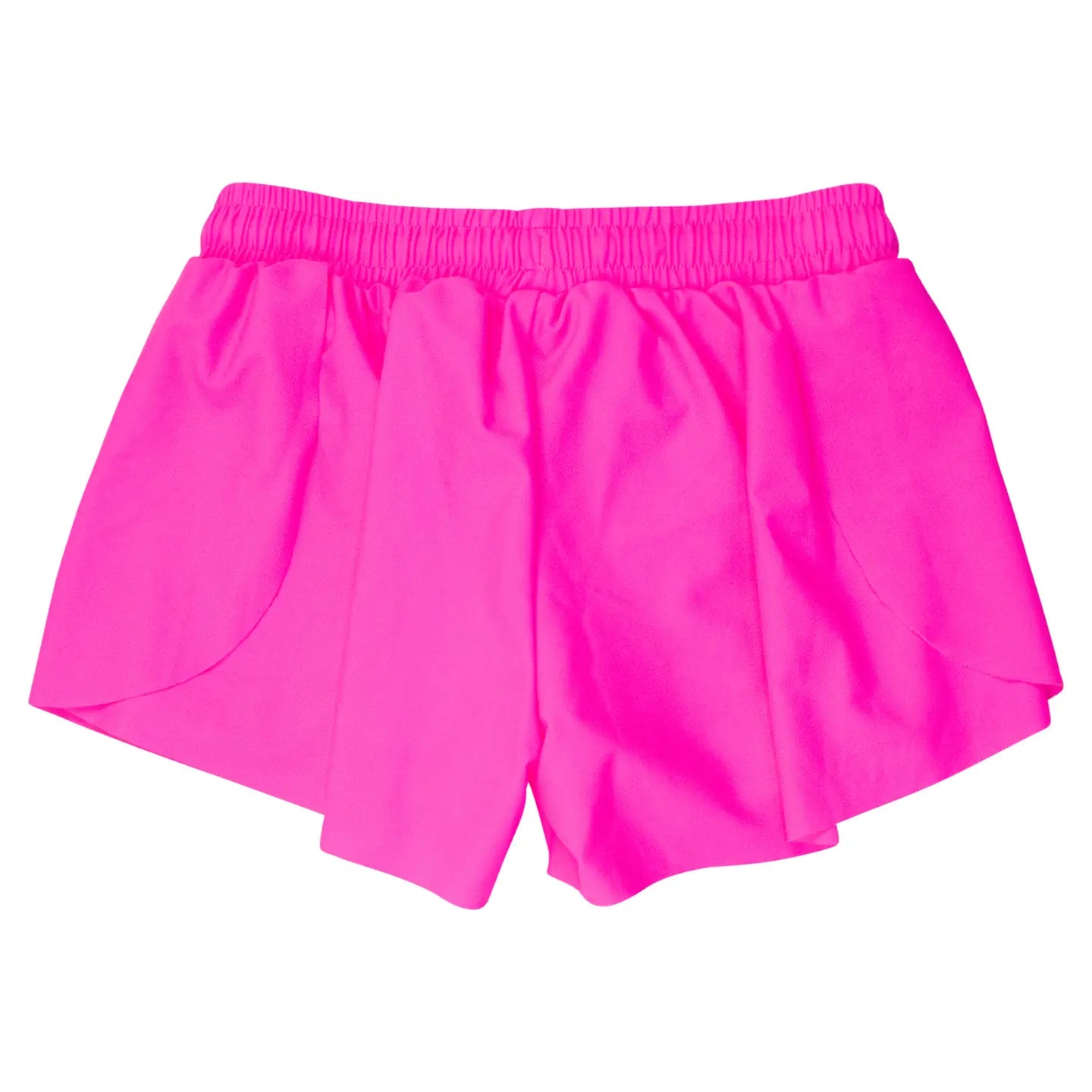 Girls Neon Magenta Active Butterfly Shorts