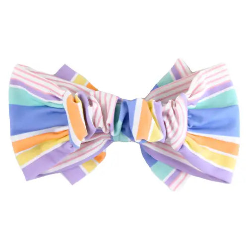 Rainbow Lane Stripe Swim Bow Headband - One Size