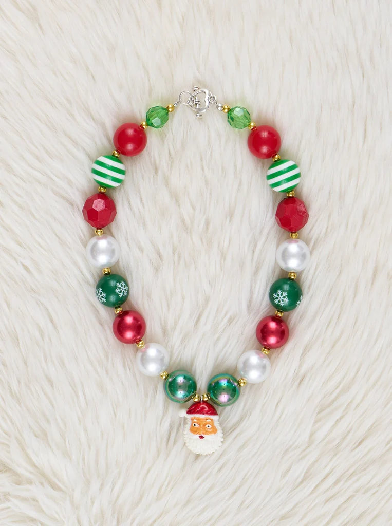 Green Santa Bubblegum Necklace