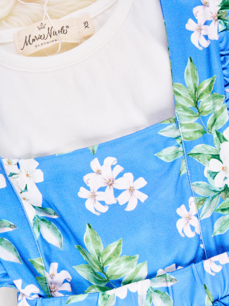 Hydrangea Overall Dress Outfit