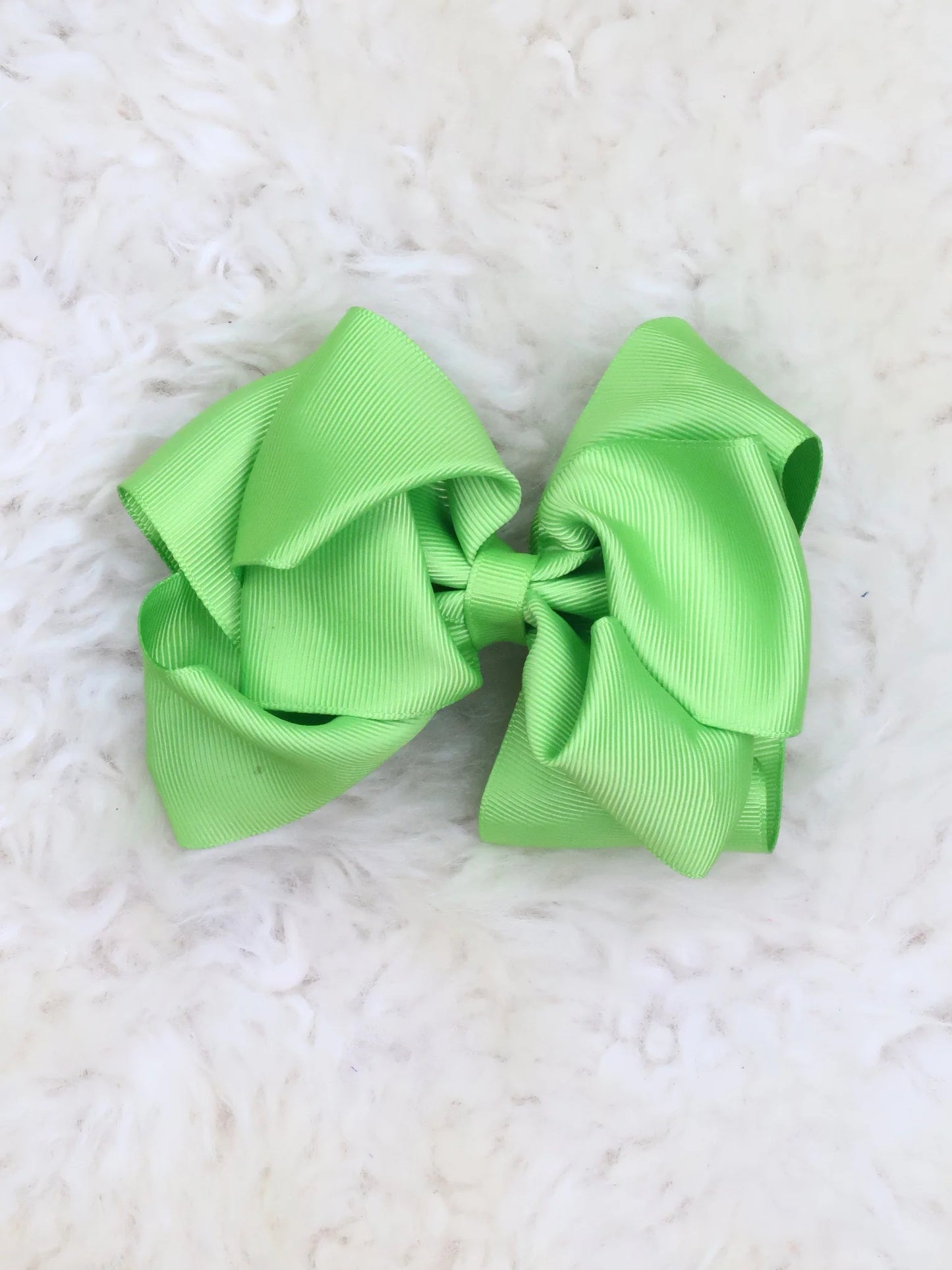 5 Inch Double Layer Bow - #67: Jasmine Green