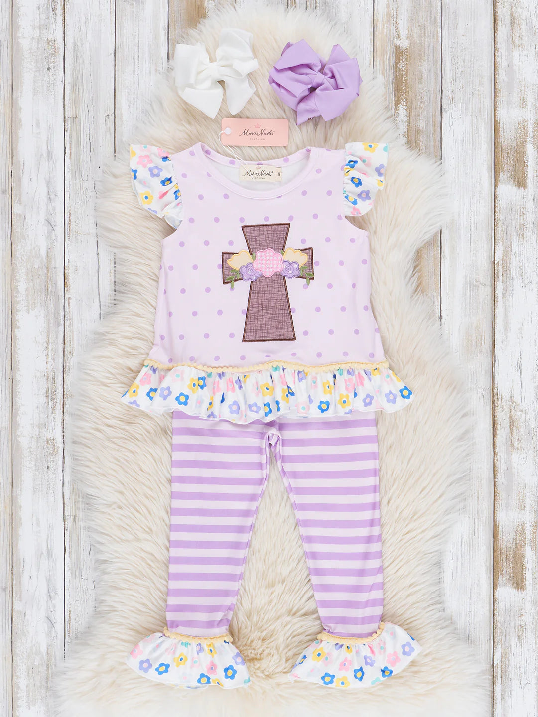 Lilac Easter Ruffle Outfit