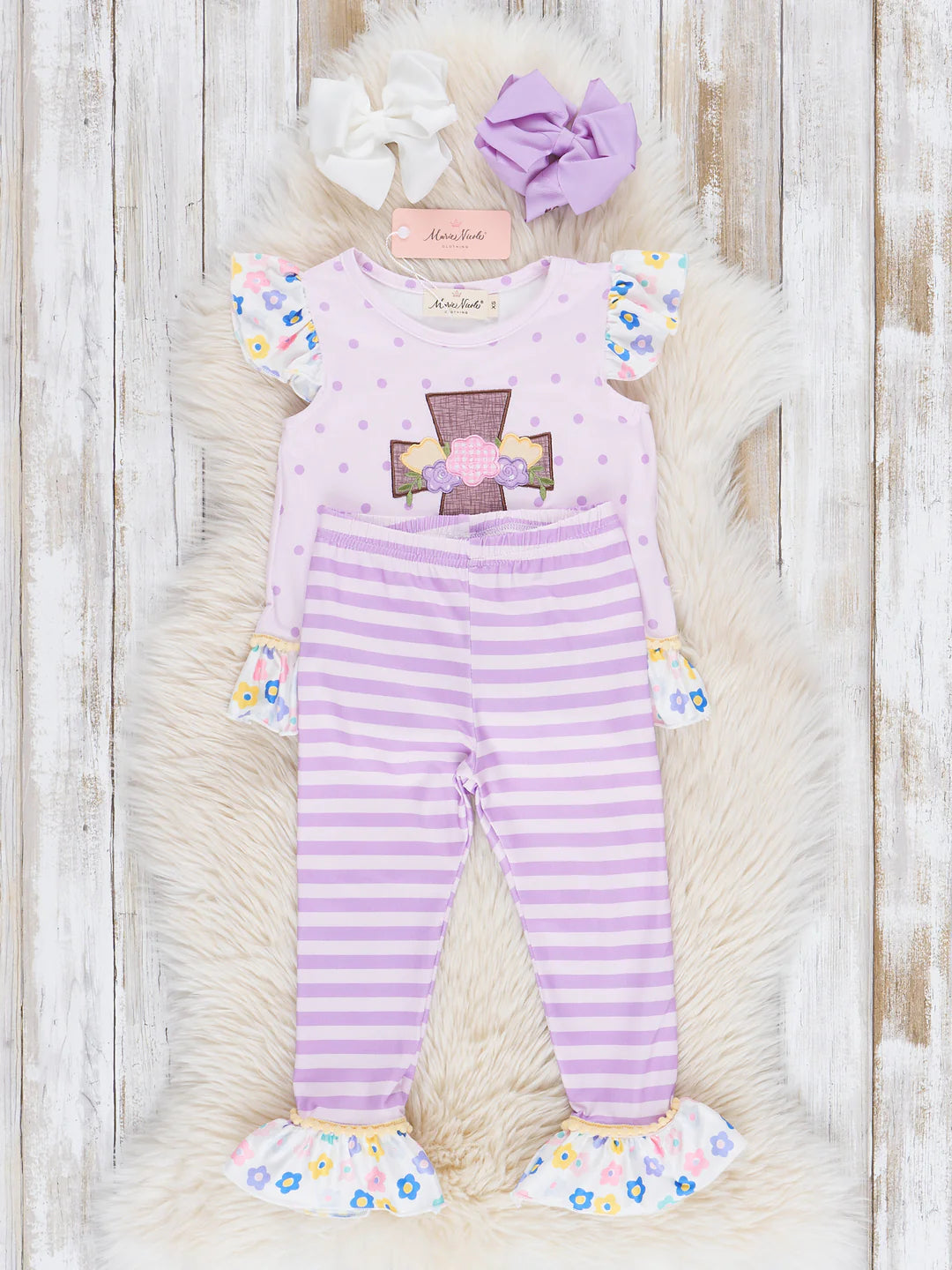 Lilac Easter Ruffle Outfit