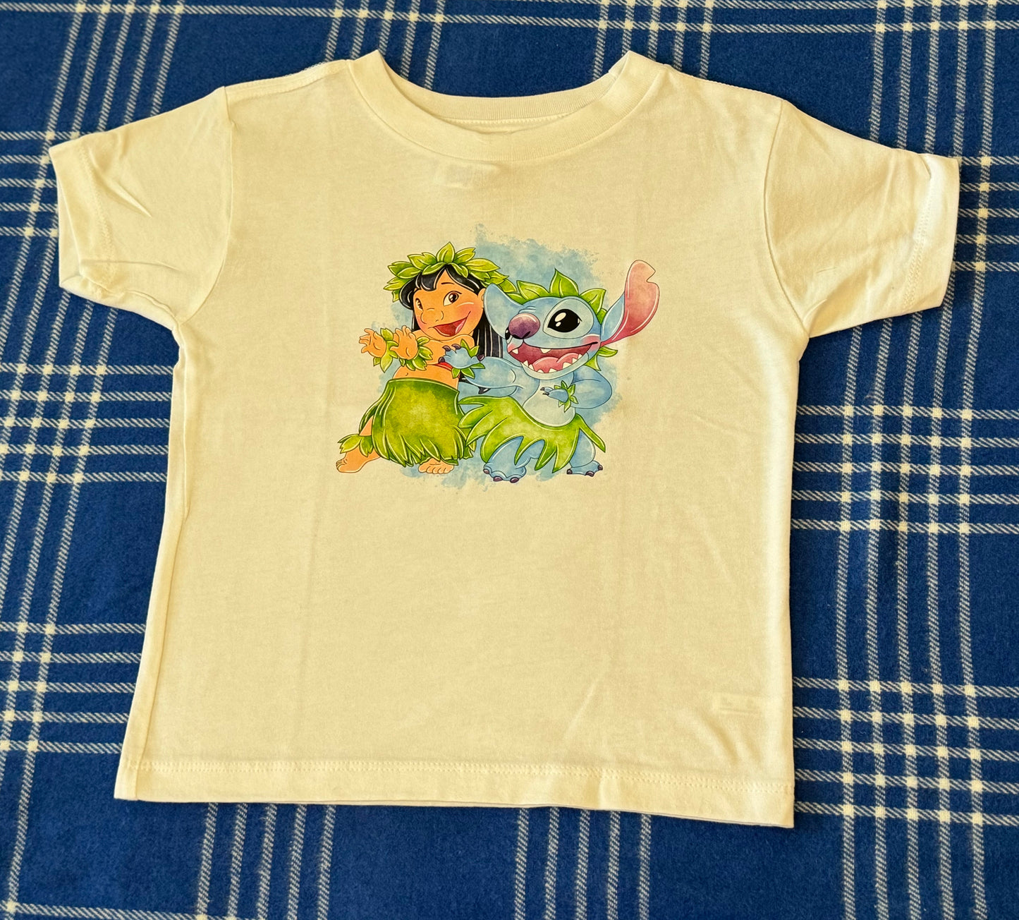 Girl and Alien Hula T-Shirt - White
