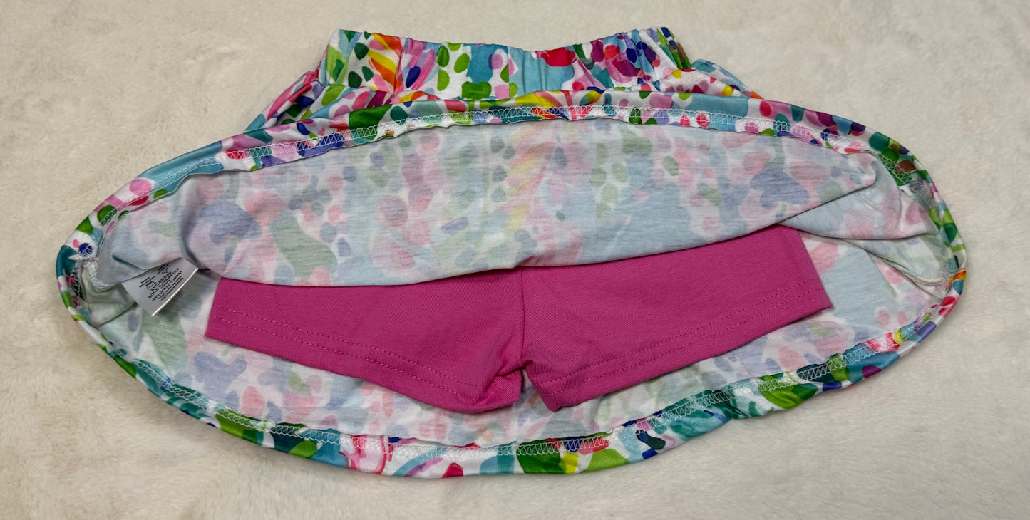 Lily Inspired Coral Shirt and Skort Set