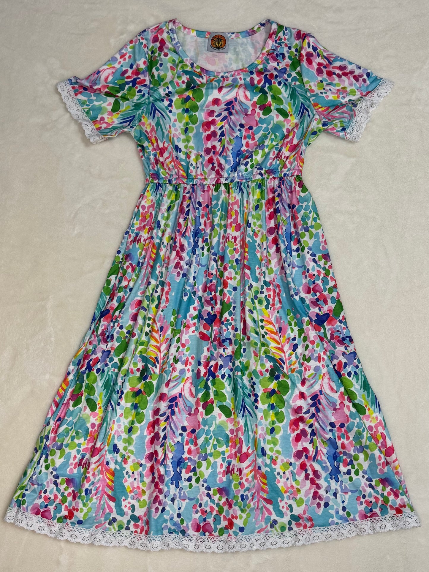 Lily Inspired Coral Women's Dress