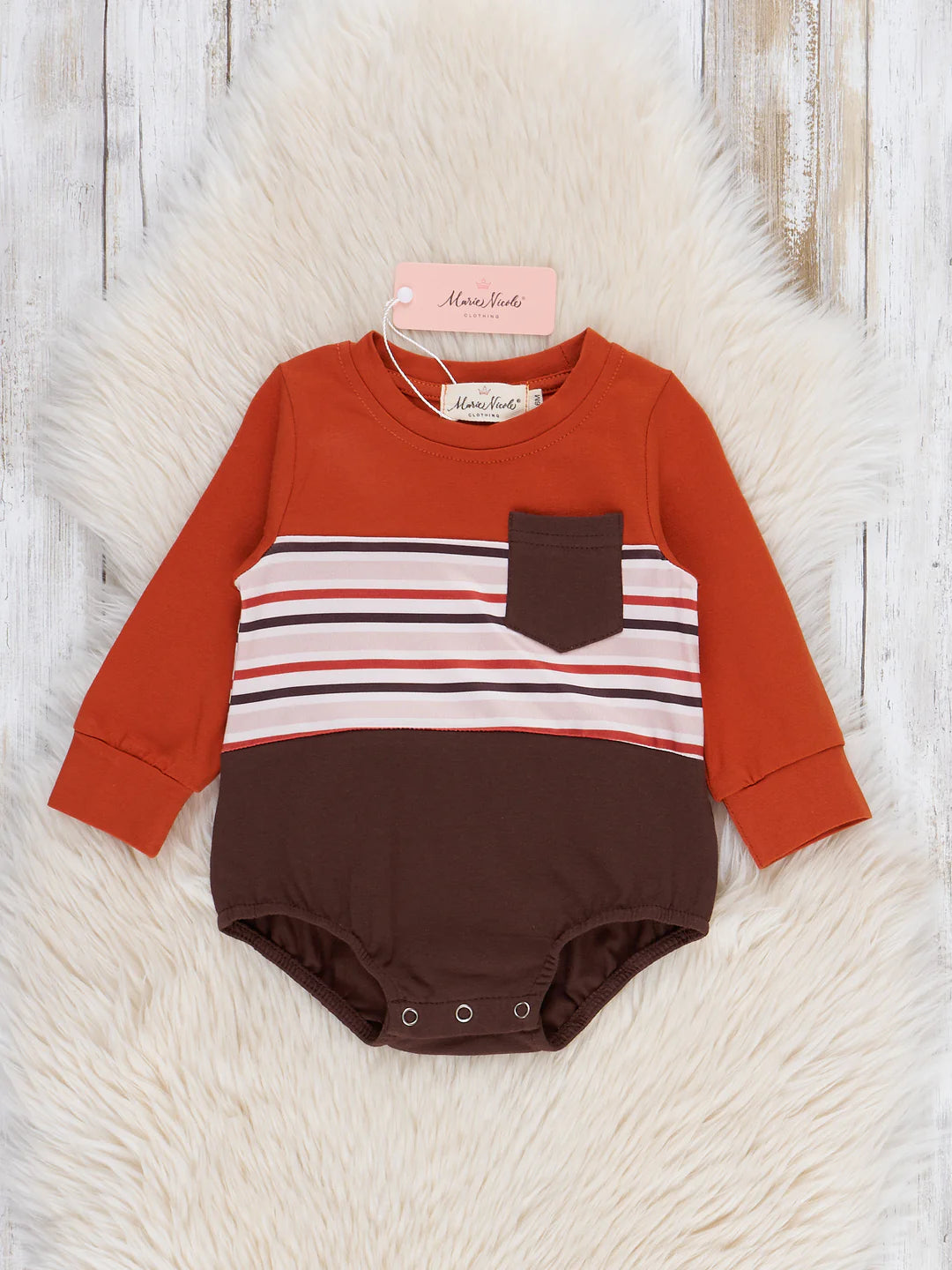 Maple Stripes Colorblock Romper