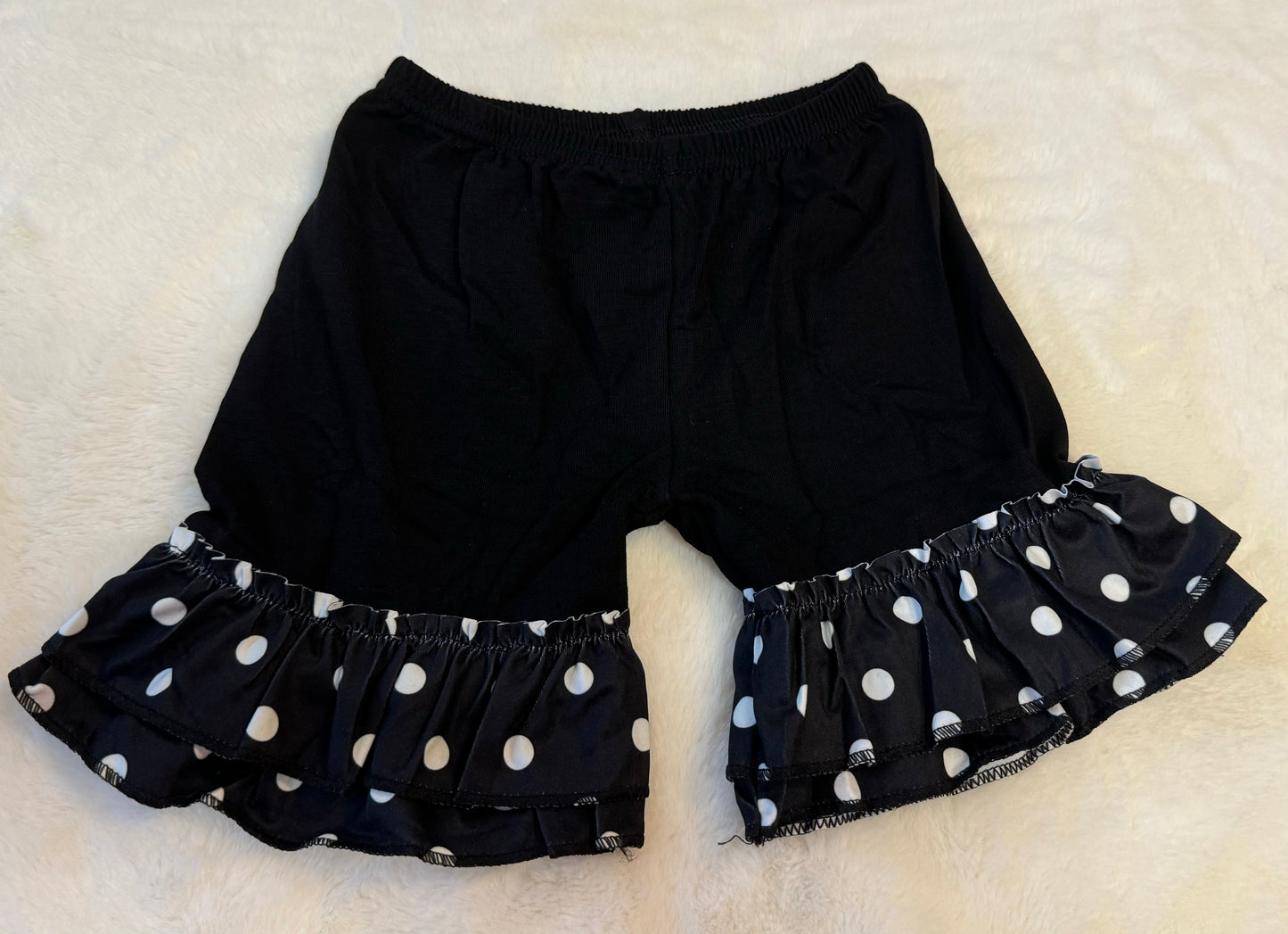 Black and White Mouse Shorts Outfit
