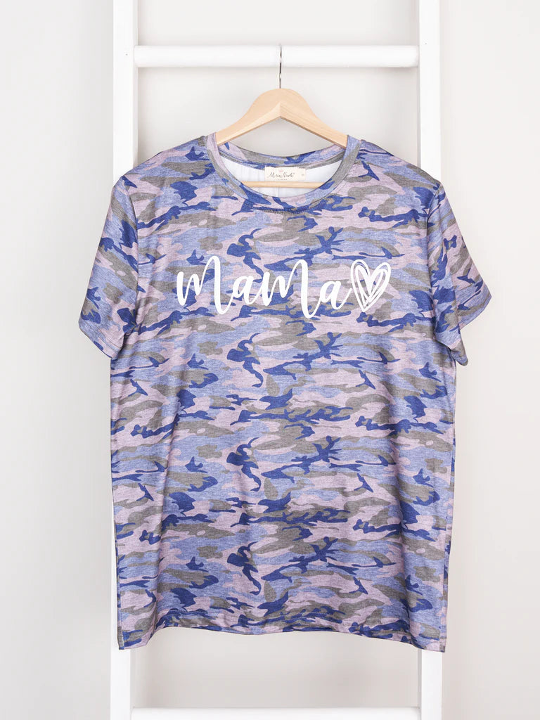 Mom & Me Camouflage "Mama's Boy/Girl/Baby" Shirt & Romper - (Mom)