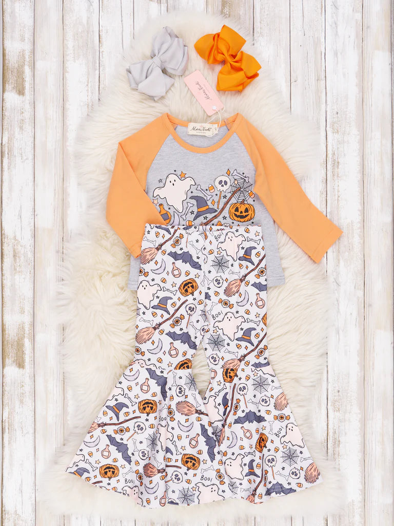 October Dreams Raglan Autumn Bell Bottom Outfit
