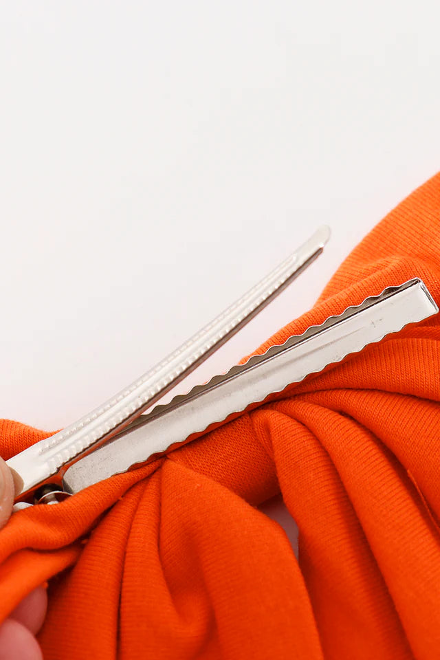 Orange Clemson Tiger Bow