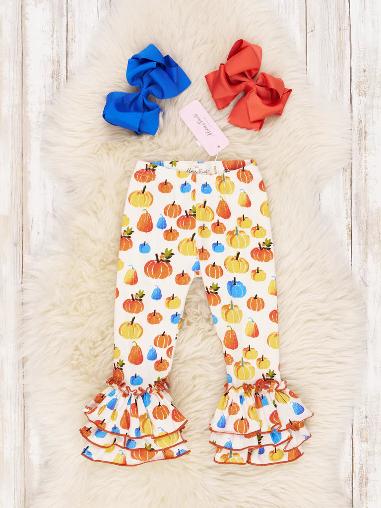 Party Pumpkins Bell Ruffle Leggings