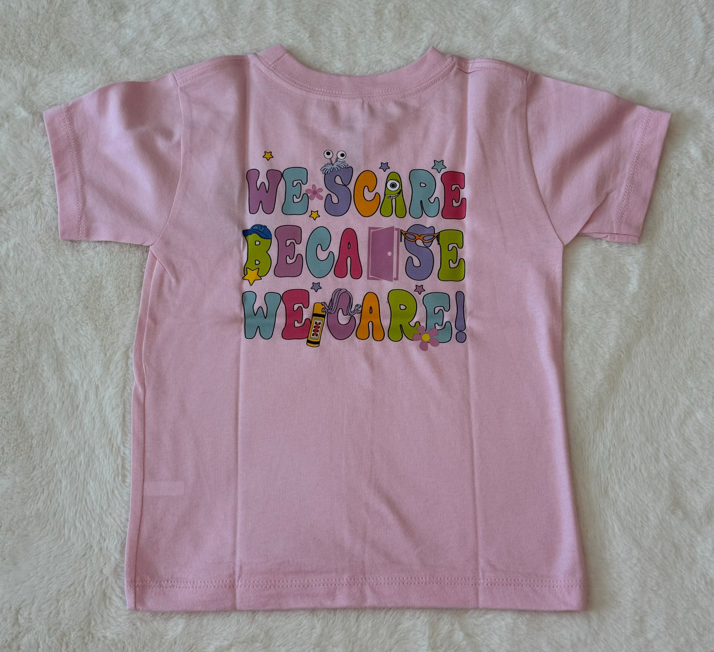 Pink We Scare Because We Care T-Shirt