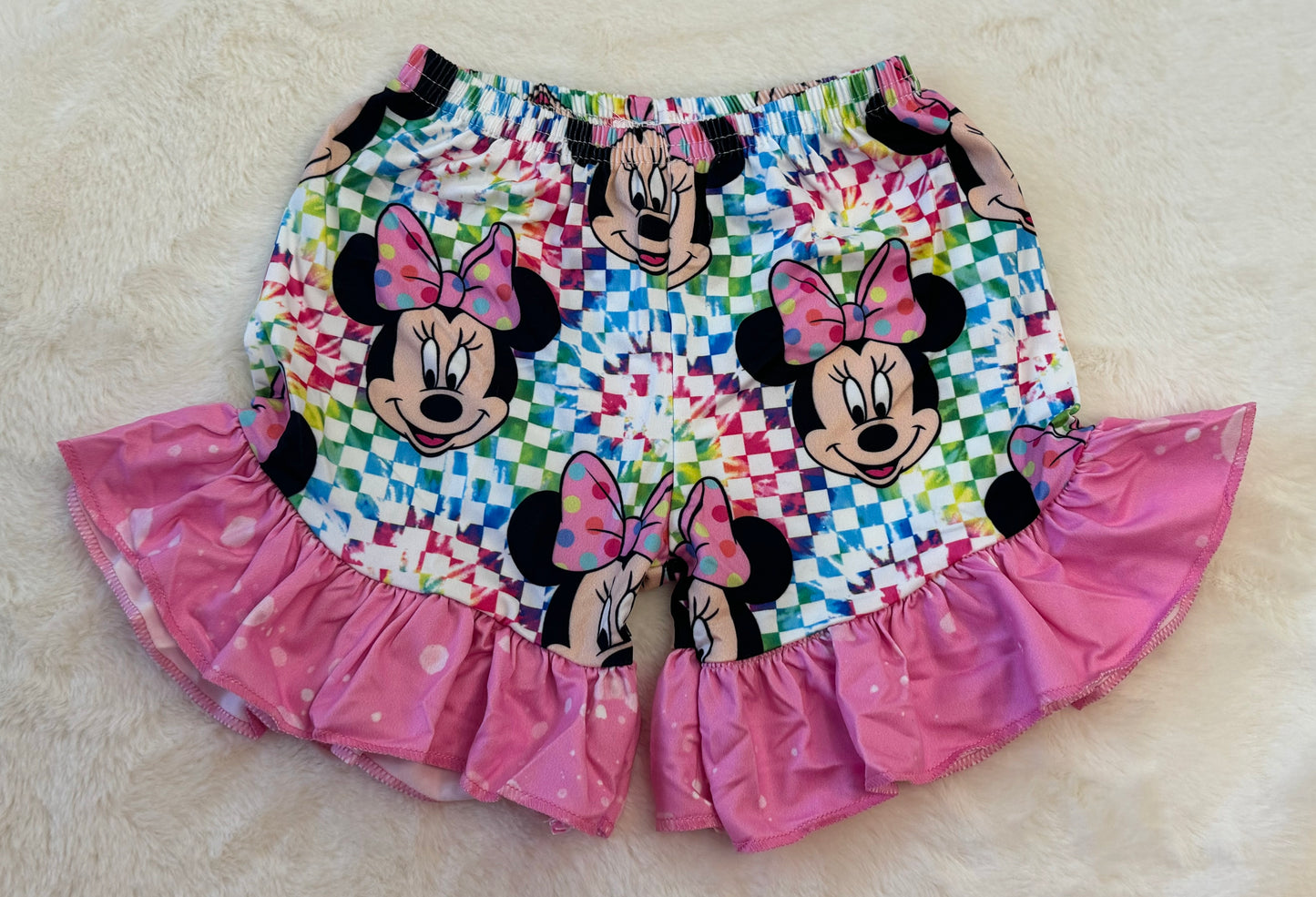 Pink Mouse Shorts Set