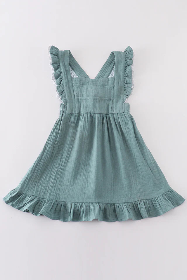 Premium Muslin Ruffle Dress