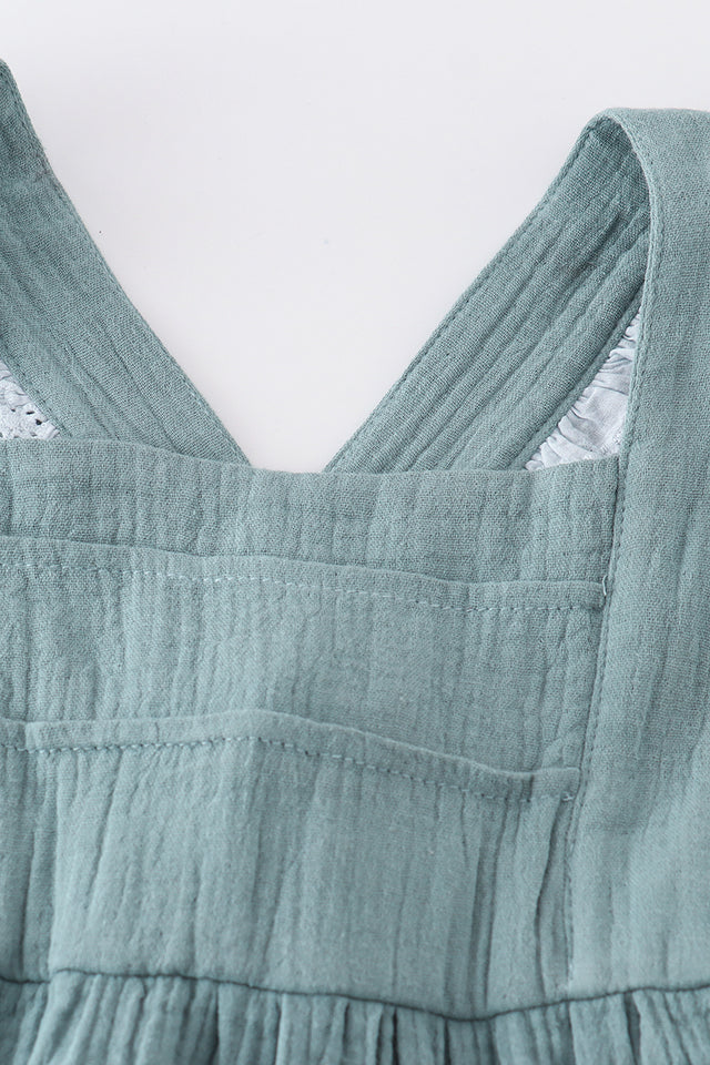 Premium Muslin Ruffle Dress