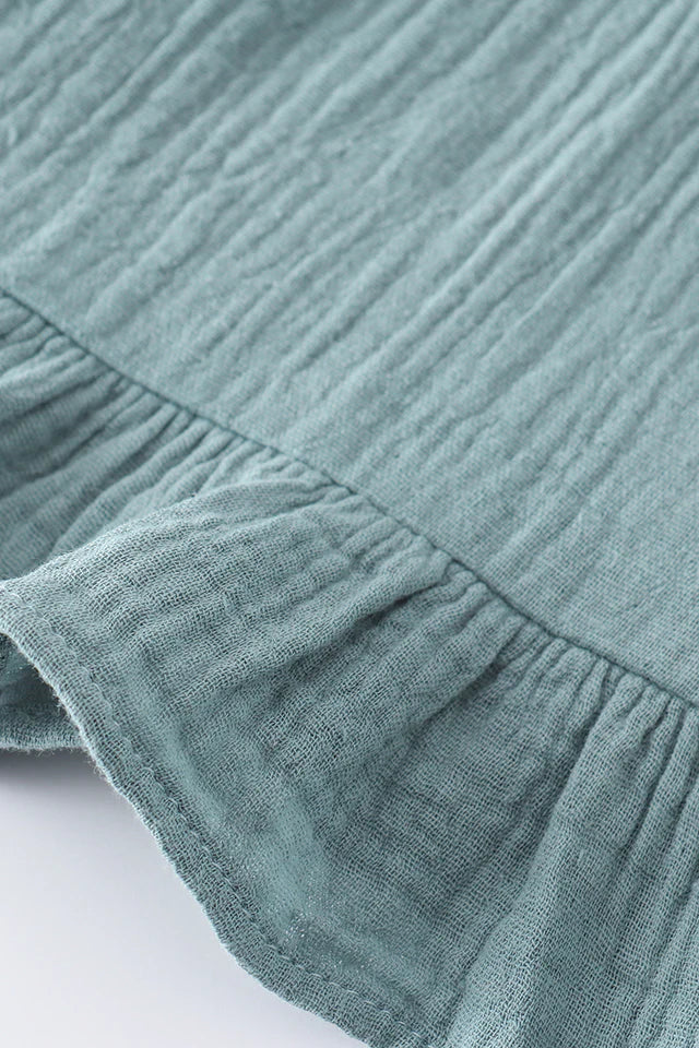 Premium Muslin Ruffle Dress