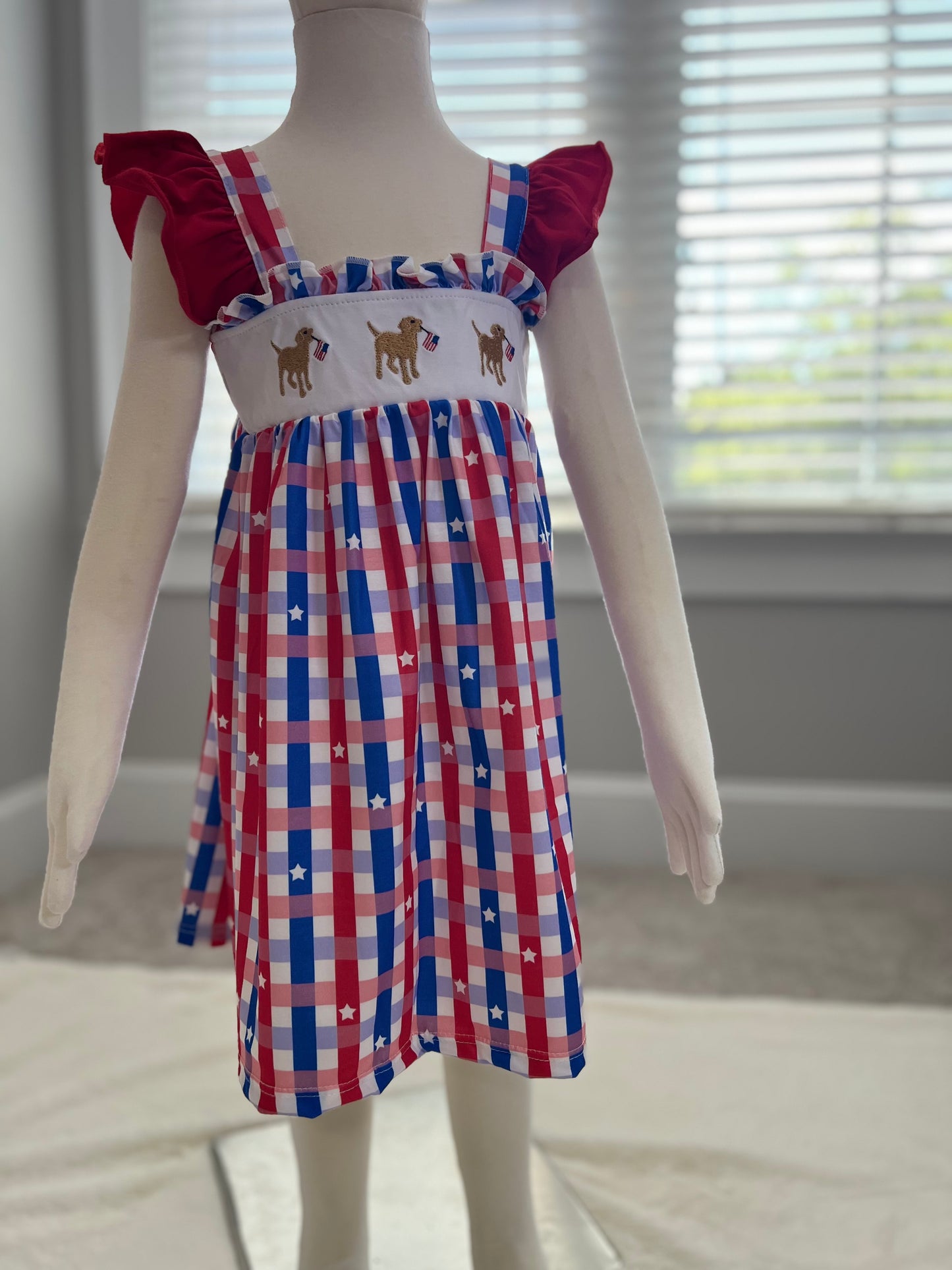 Puppy Patriotic Dress