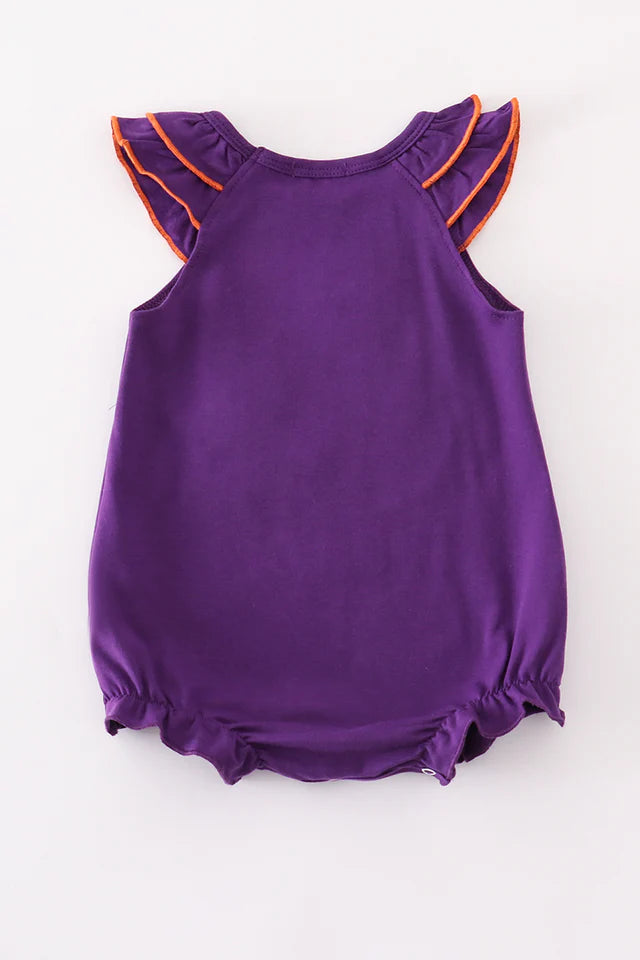 Purple Clemson Ruffle Bubble