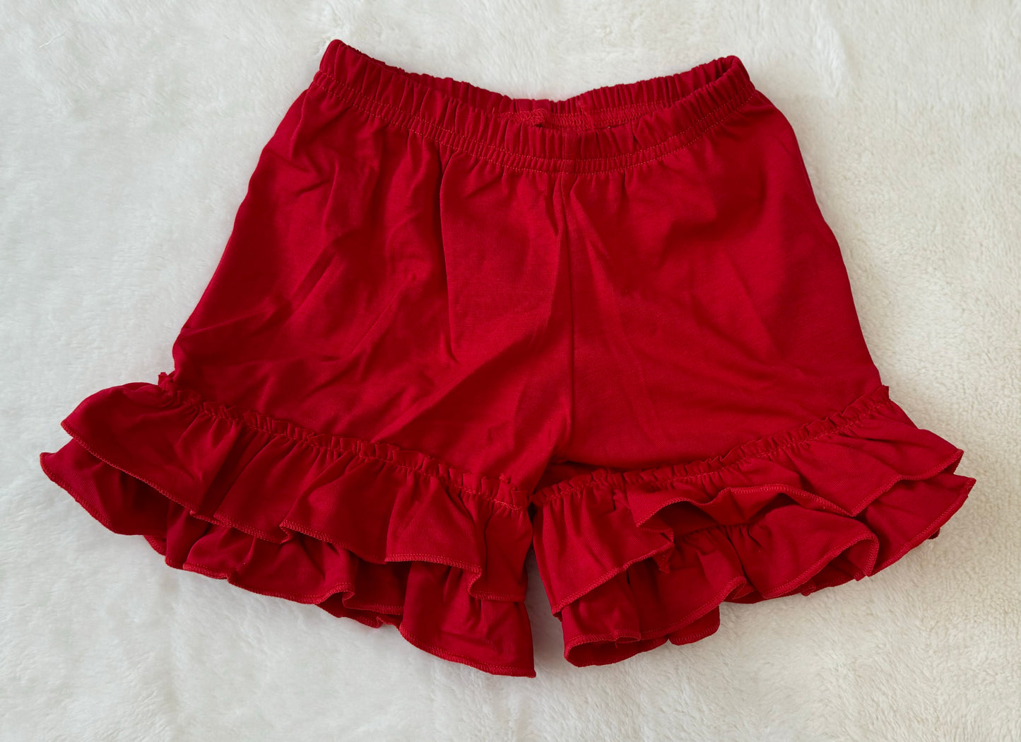 Red Ohio Embroidery Girl Set