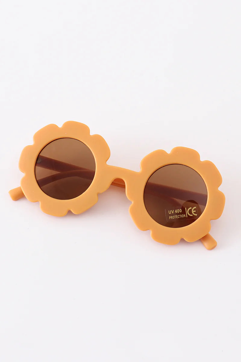 Toddler & Kids Retro Round Sunglasses UV400 - Yellow