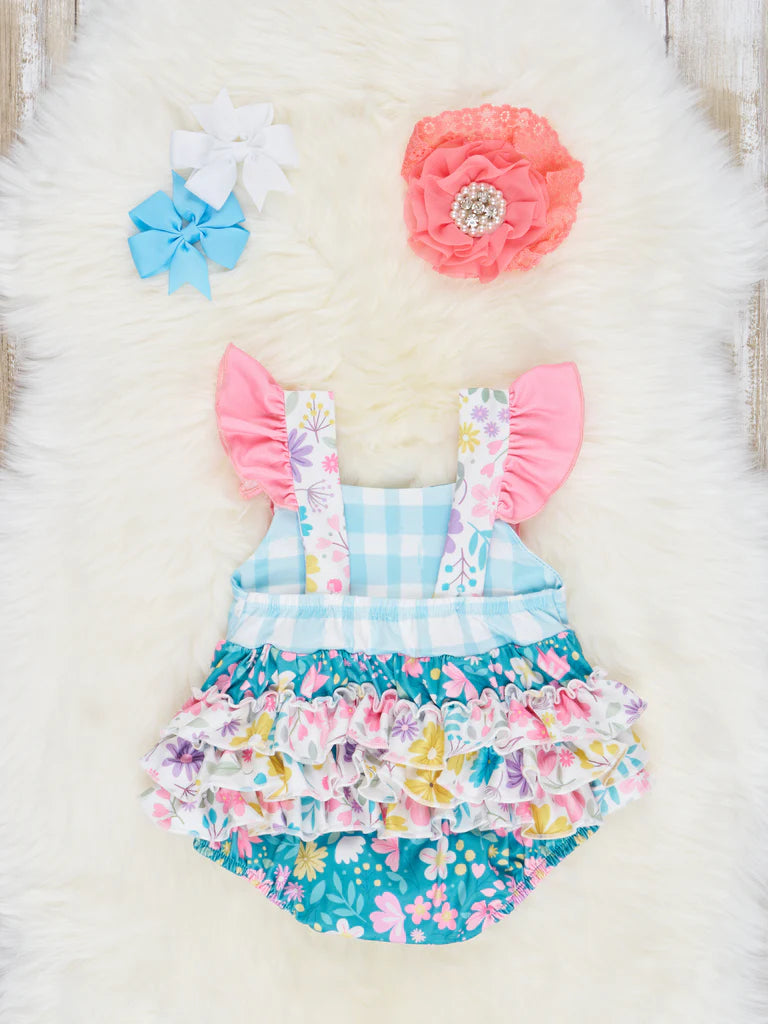 Vibrant Daisies Ruffle Bubble