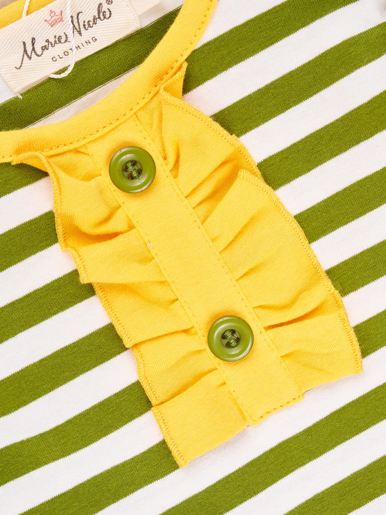 Watercolor Rose Ruffle Outfit