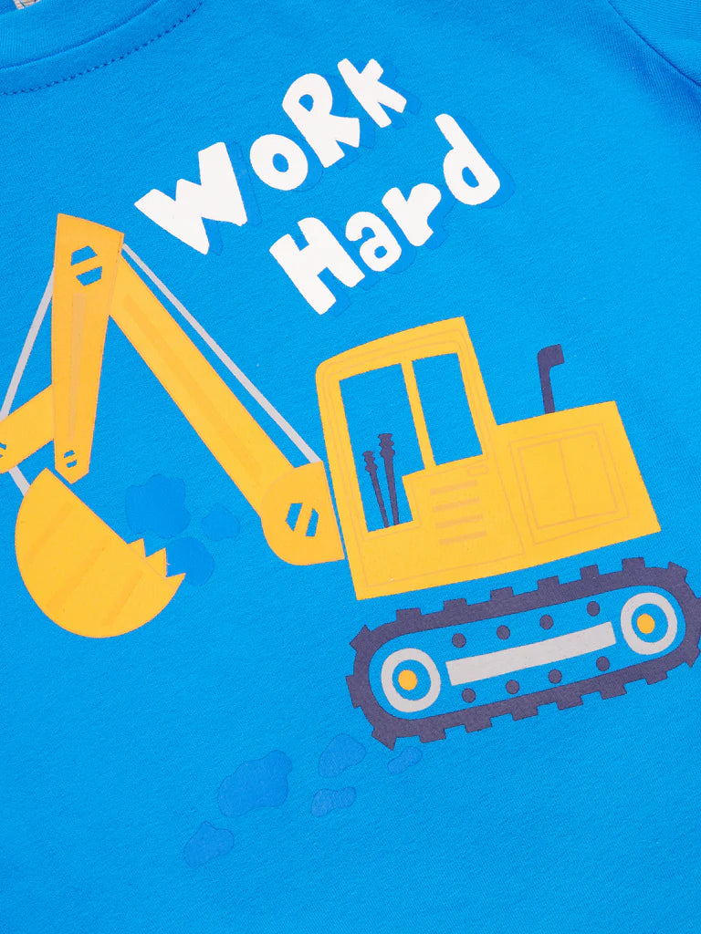 "Work Hard" Excavator Graphic Shirt