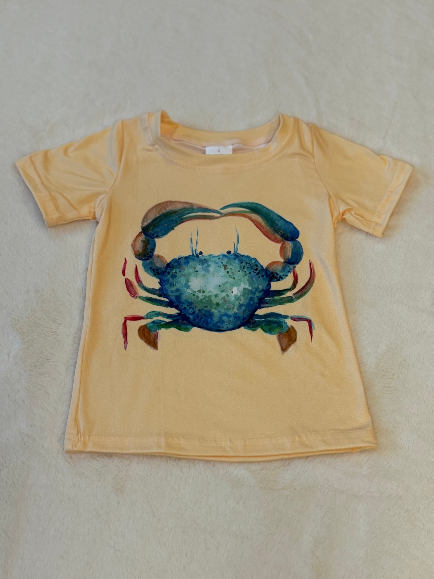 Yellow Blue Crab T-Shirt