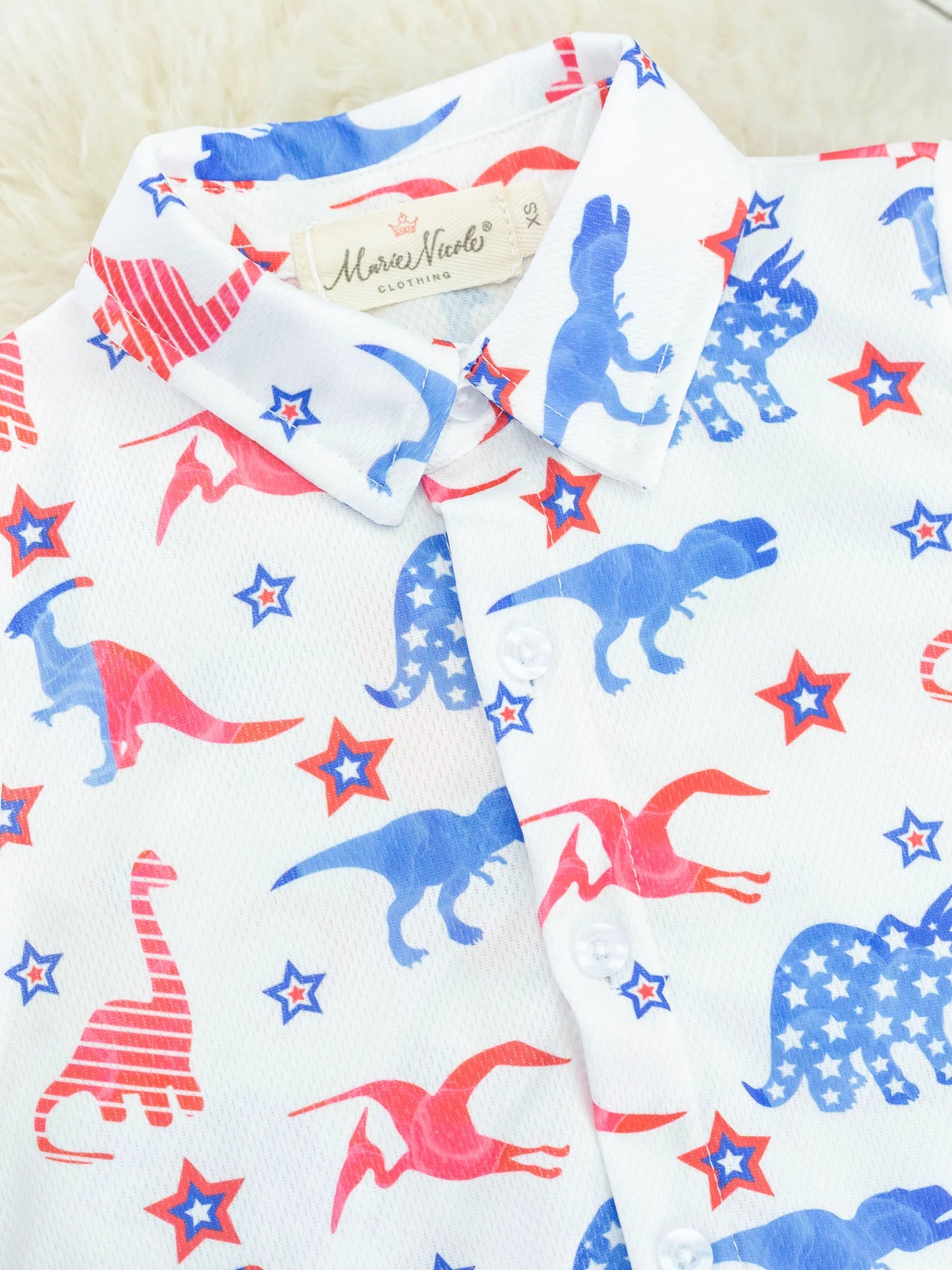 Patriotic Dinosaur Polo