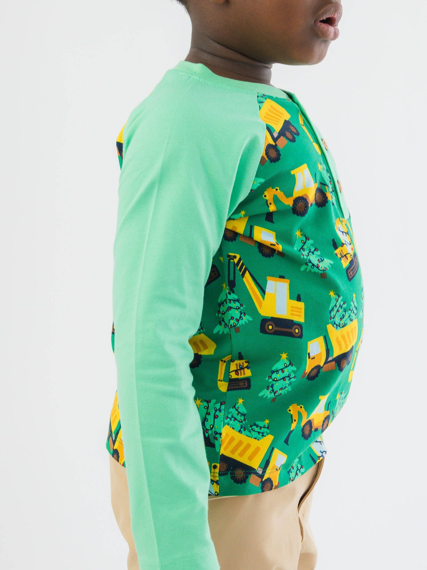 Boys Holiday Haul Long Sleeve Raglan Henley Tee